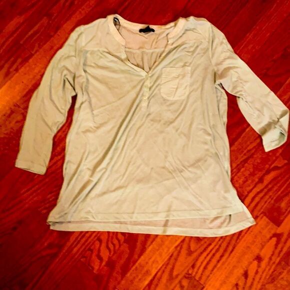 H&M Tops - H&M light green very soft shirt - size M
